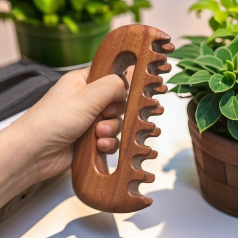 吴忠良正宗红檀香加大珠珠推板拨筋擀筋加厚三大淋巴乳腺带脉颈椎