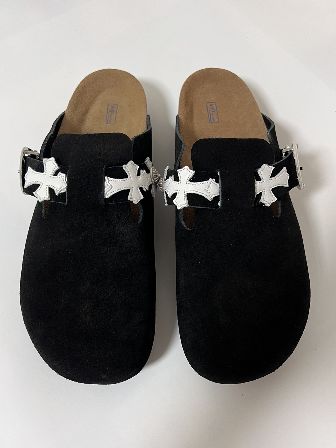 休闲百搭平底半包式拖鞋男女同款