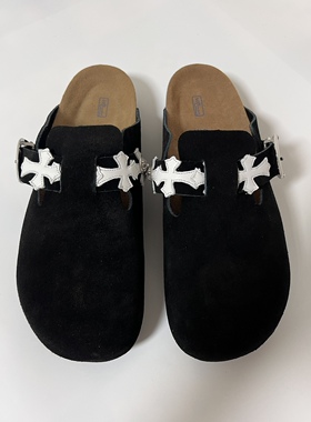 Remake包头式拖鞋客制改造黑色男女同款