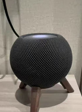 适用于Homepodmini 支架苹果音响支架音箱支架木底座桌面防滑配件