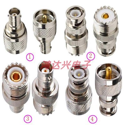 UHF转BNC射频转接头 UHF-JK/BNC-JK 50欧姆 UHG公母转BNC公母接头