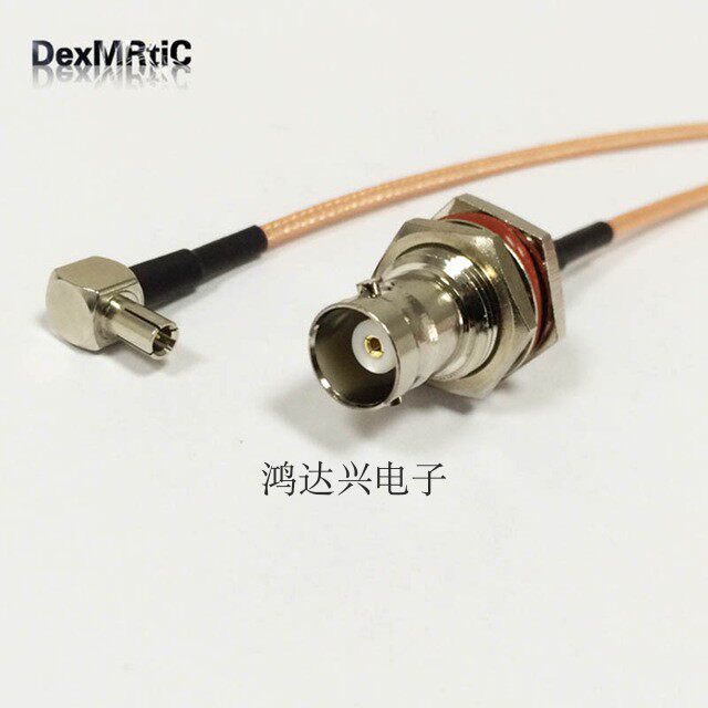 TS9弯头转BNC母六角防水头3G4G网卡转接线华为中兴路由wifi信号线