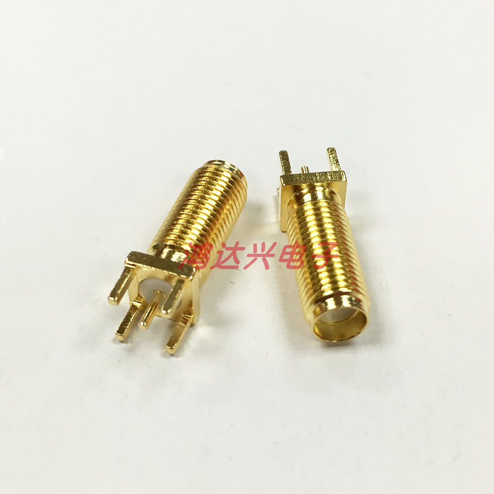 SMA-KE SMA-KHD SMA加长母座 焊接PCB天线座 立式正脚SMA母插座