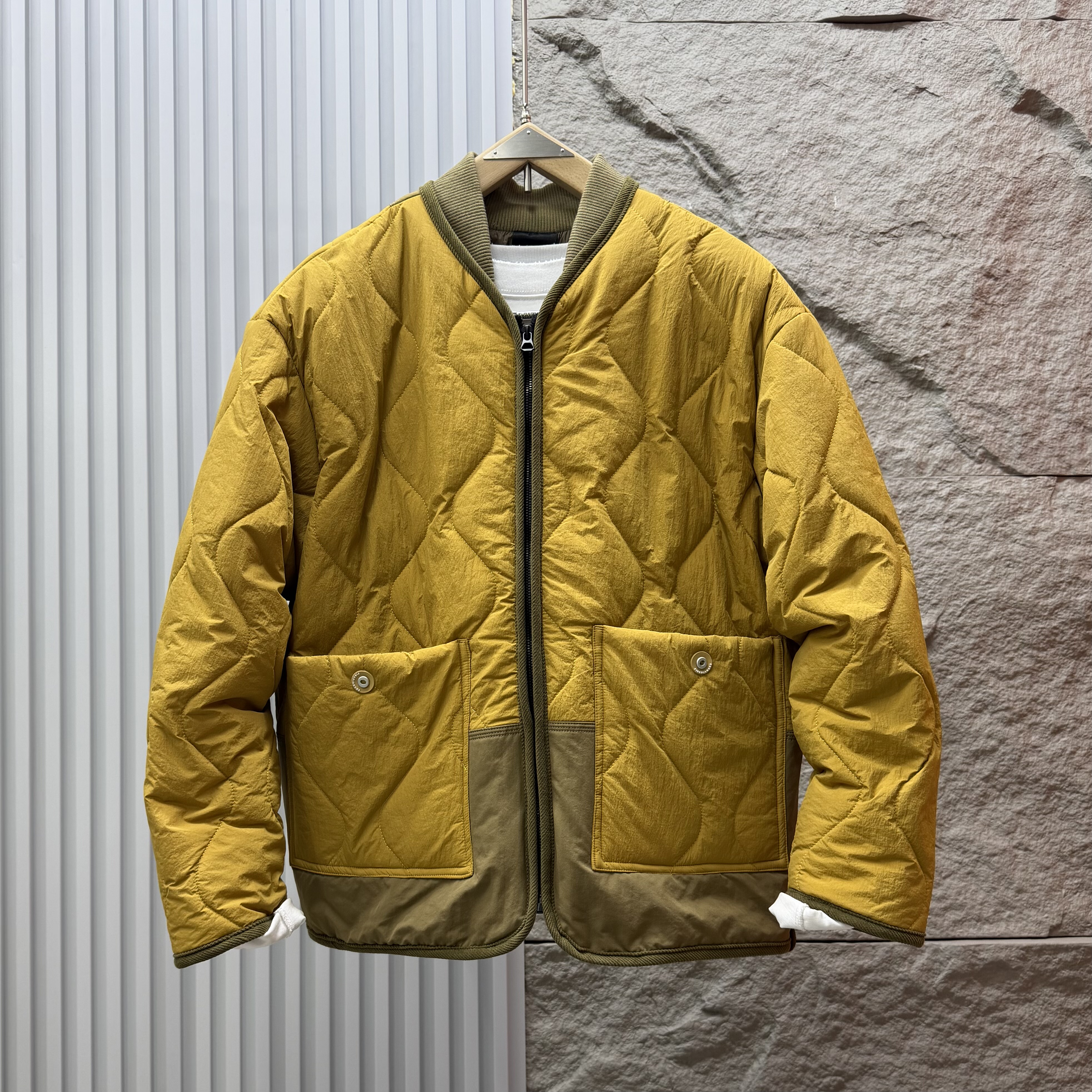 2025秋冬新款轻薄棉服男棒球领棉衣外套经典百搭葫芦压纹痞帅棉袄