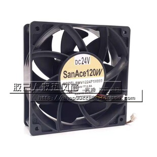 三洋SANYO 9WV1224P1H003 24V 0.8A 12038 12CM变频器散热风扇