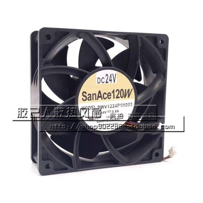 三洋SANYO 9WV1224P1H003 24V 0.8A 12038 12CM变频器散热风扇