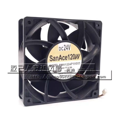 三洋SANYO 9WV1224P1H003 24V 0.8A 12038 12CM变频器散热风扇