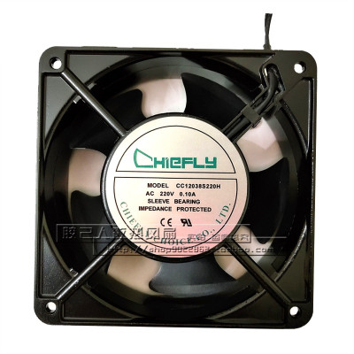 CHIEFLY CC12038S220H 220V 12038 12CM 0.10A 机柜 轴流散热风扇