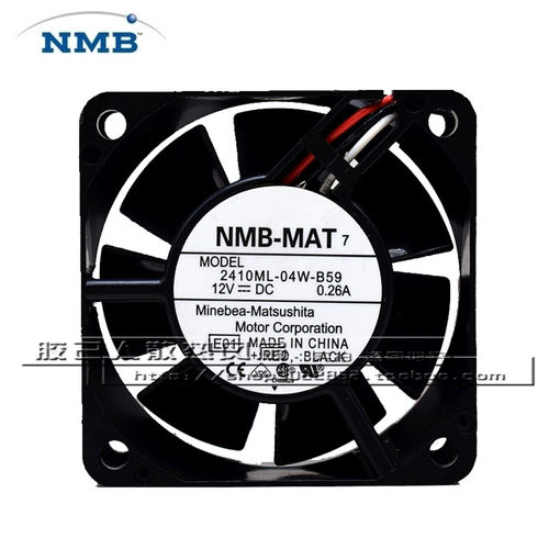 原装NMB 2410ML-04W-B50/B59 6025 12V 0.26A 6cm电源散热风扇