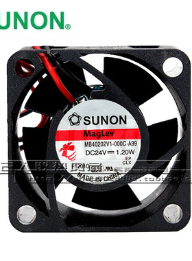 MB40202V1-000C-A99SUNON建准4020 24V 0.05A 1.2W 4厘米直流风扇