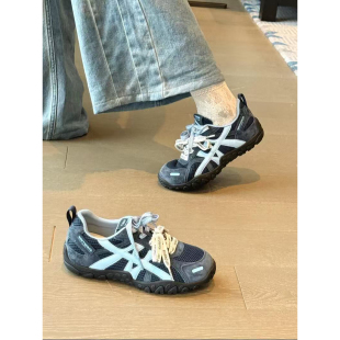 阿甘运动休闲板鞋 女2025秋冬新款 潮 厚底内真皮德训鞋 7cm版