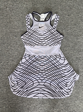 Nike/耐克 女子法网网球收腰镂空运动透气速干连衣裙 DR9739-536