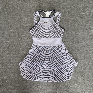 Nike/耐克 女子法网网球收腰镂空运动透气速干连衣裙 DR9739-536