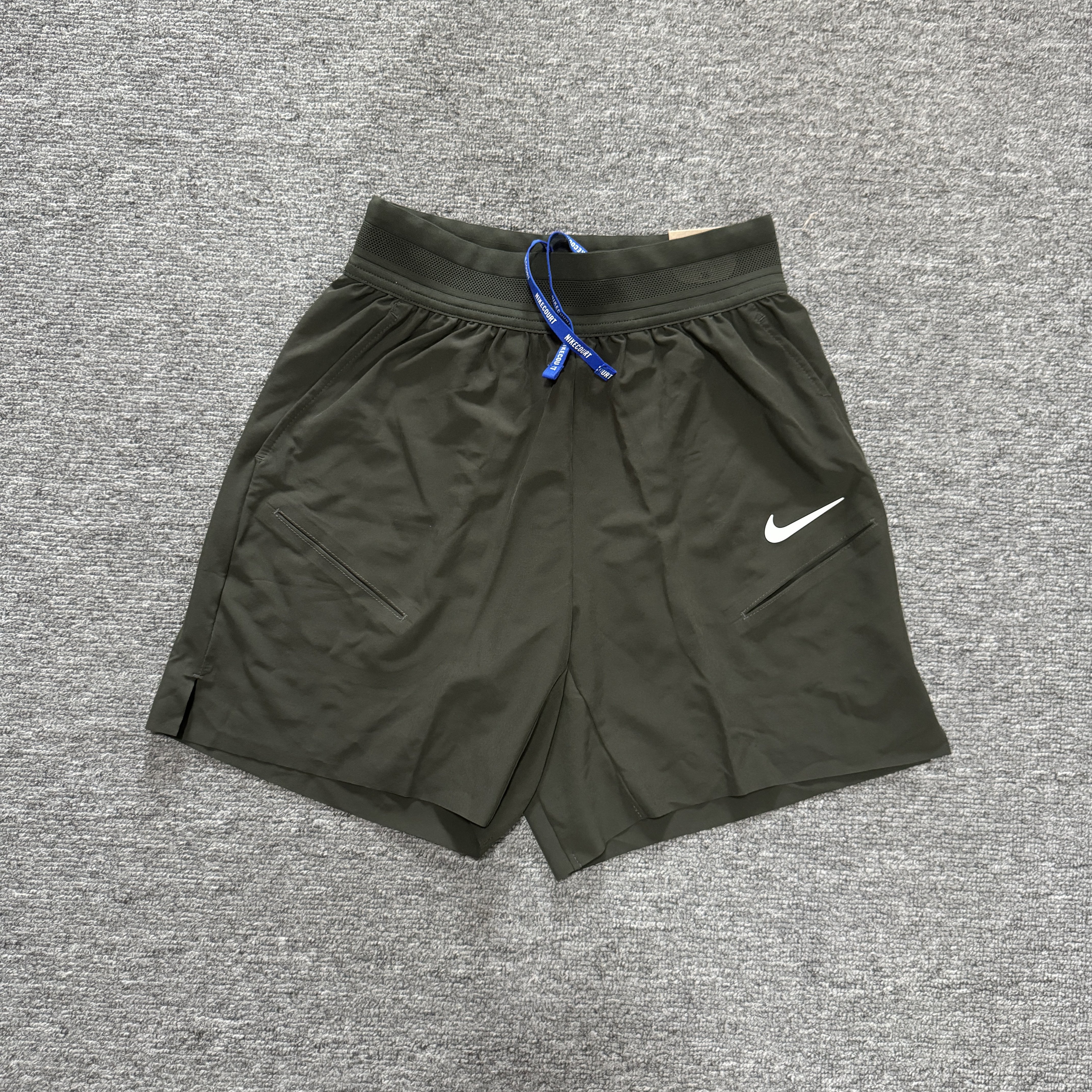 正品Nike耐克 男子澳网运动休闲速干透气梭织网球短裤 FZ6938-355
