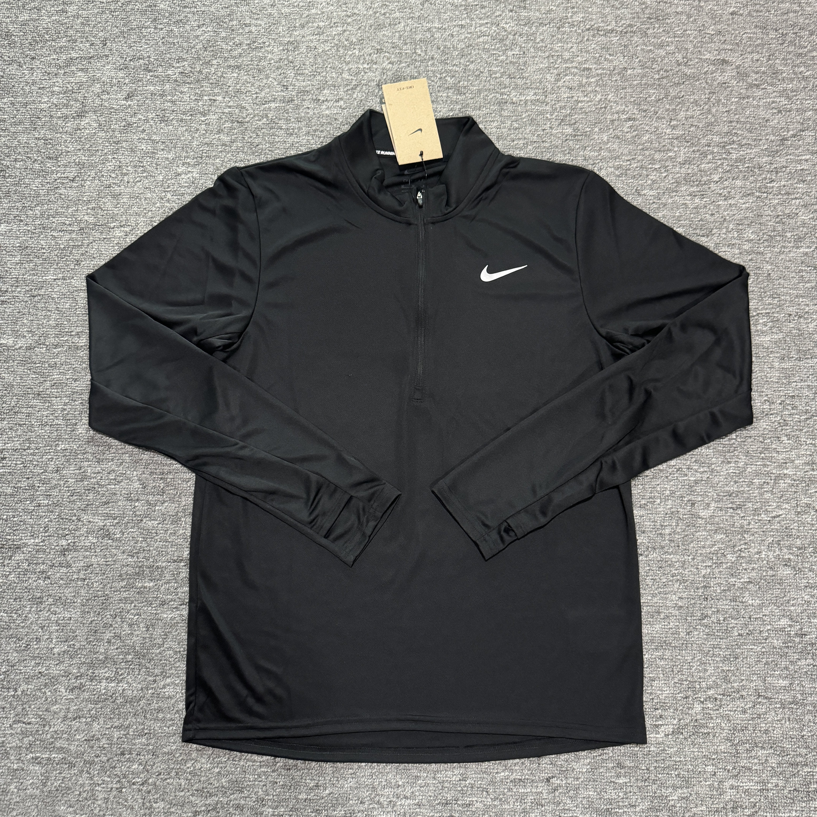 耐克男子运动跑步速干半拉链长袖