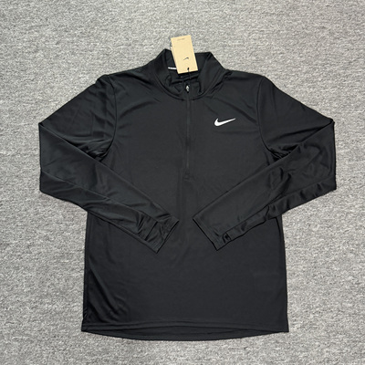 耐克男子运动跑步速干半拉链长袖