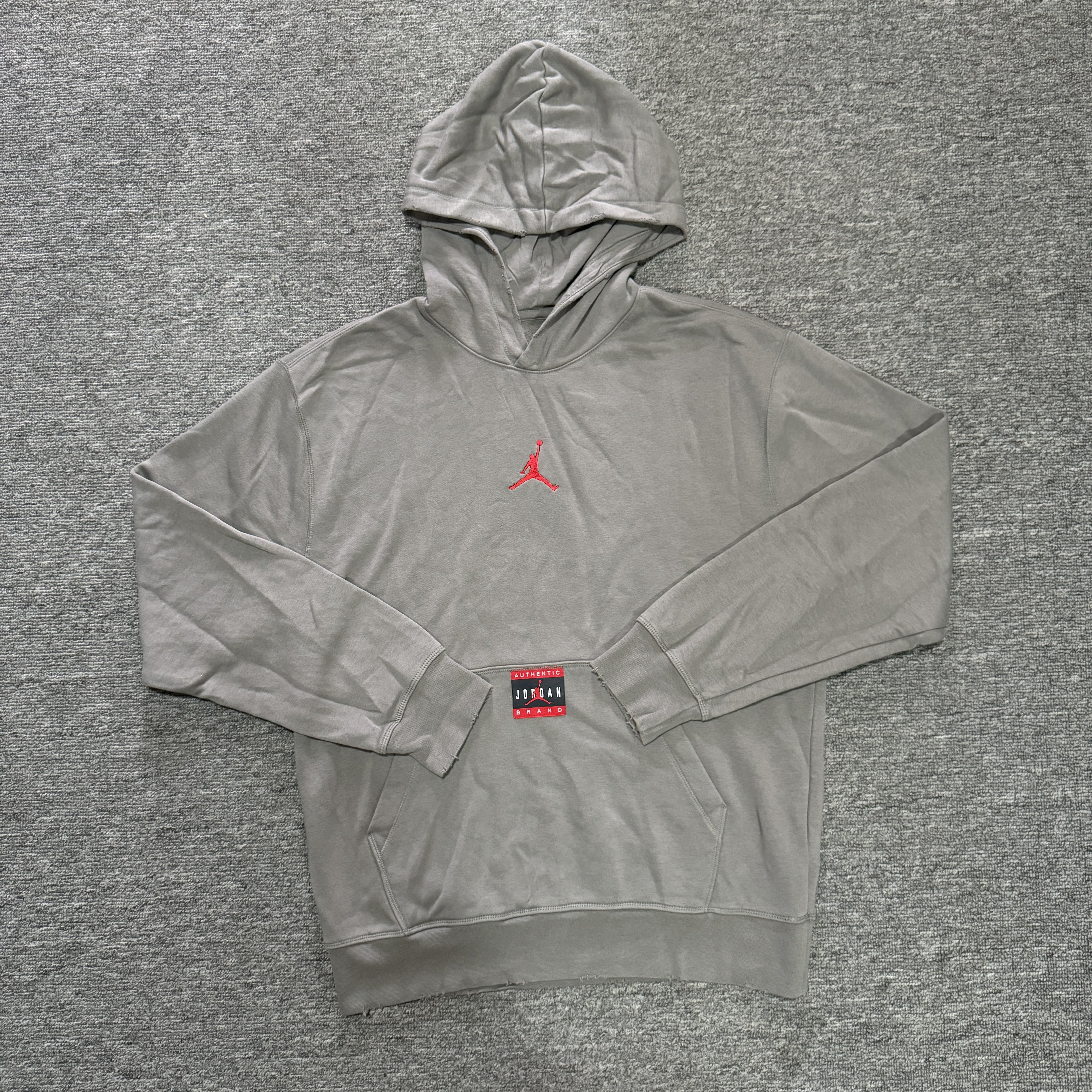 Air Jordan 男复古水洗做旧破坏加绒宽松连帽帽衫卫衣 HV5046-029