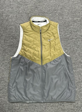 正品Nike耐克男子跑步运动训练速干透气防风保暖棉马甲背心DD5648