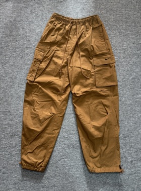 Nike/耐克 女子刺绣小标工装宽松直筒运动休闲透气长裤FV7521-281