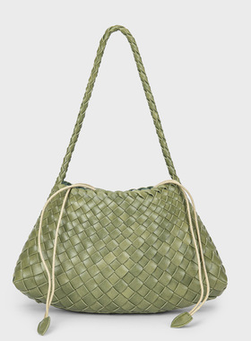 2025夏季新款编织包纯手工编织单肩斜挎包女士热卖腋下包网红包