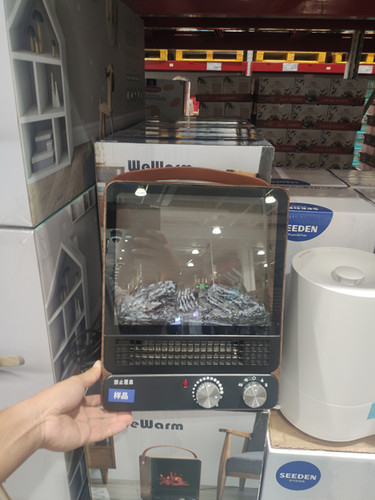 SAM超市代购 现货WeWarm取暖器仿真火焰手提电壁炉家用多档调温