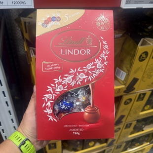 Lindt瑞士莲lindor软心巧克力球分享装 600g年货喜糖情人节礼物