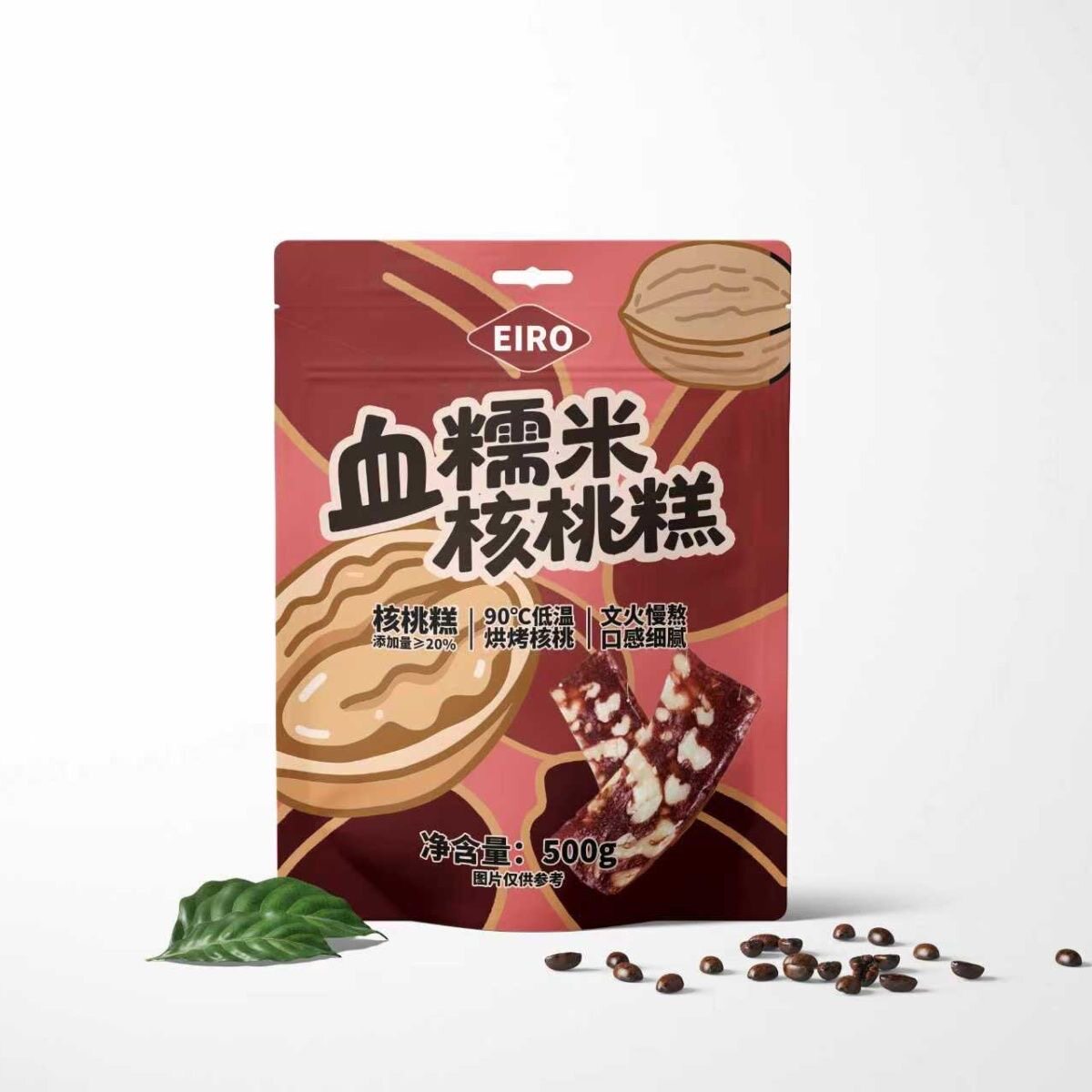 EIRO 血糯米核桃糕蜜饯独立小包装追剧休闲茶点小零食500g