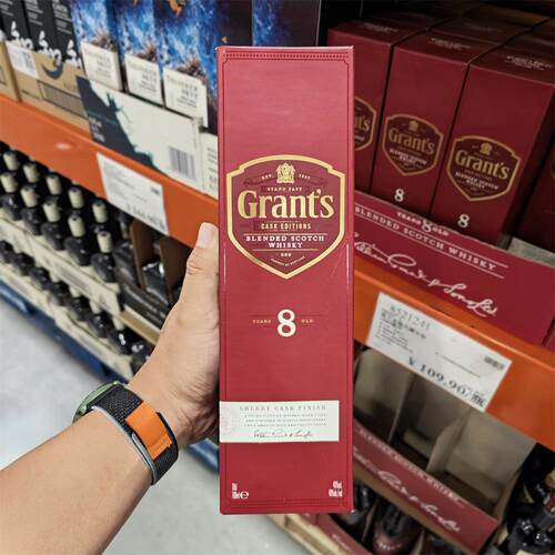 SAM会员店代购Grant's格兰8年苏格兰威士忌700ml