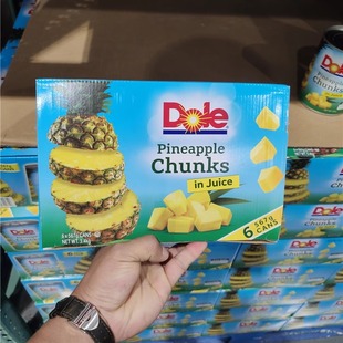 上海Costco代购 Dole嘟乐菠萝切块水果罐头567gx6罐菲律宾产