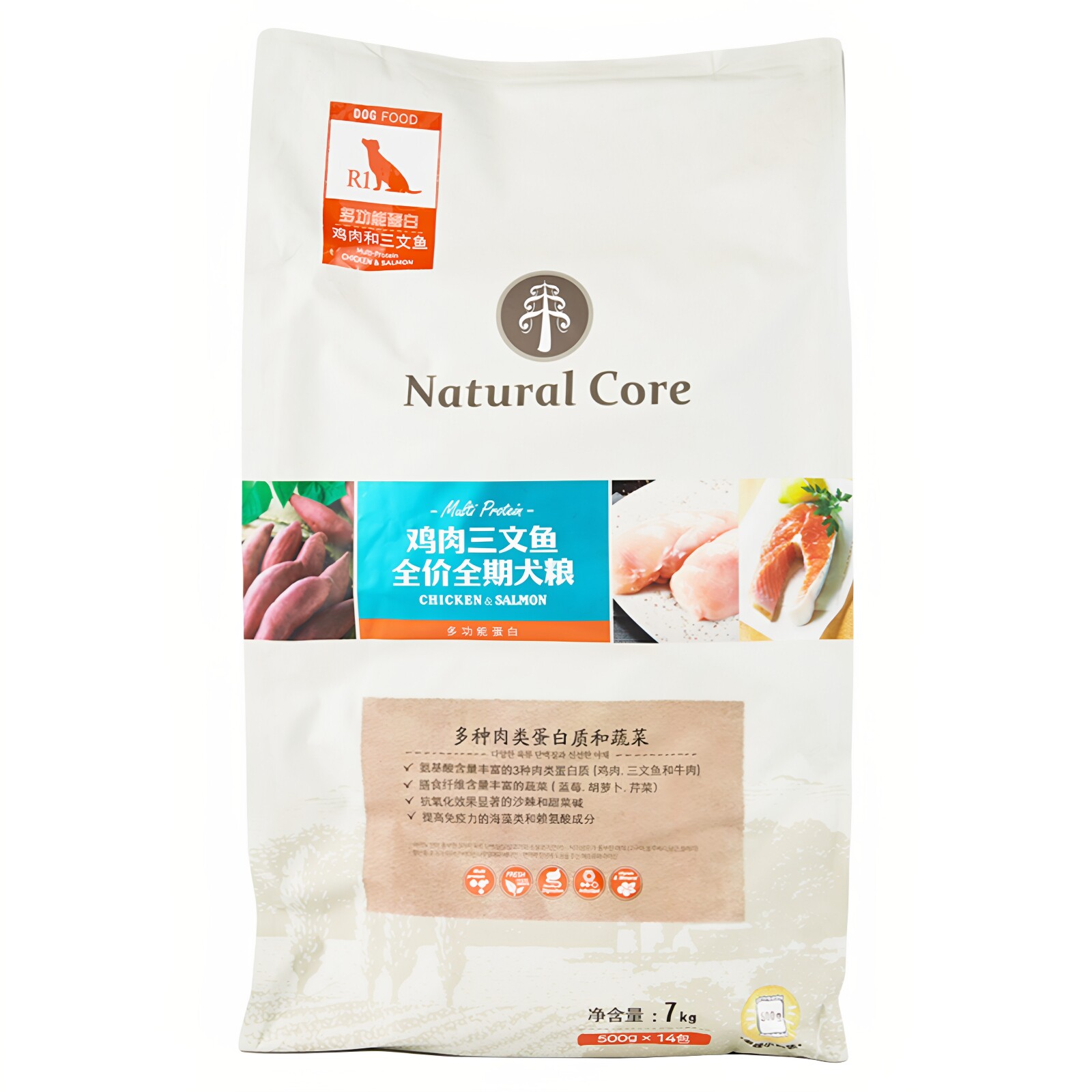 上海Costco代购NATURAL CORE全价鲜肉全犬粮狗粮7kg全年龄段狗粮