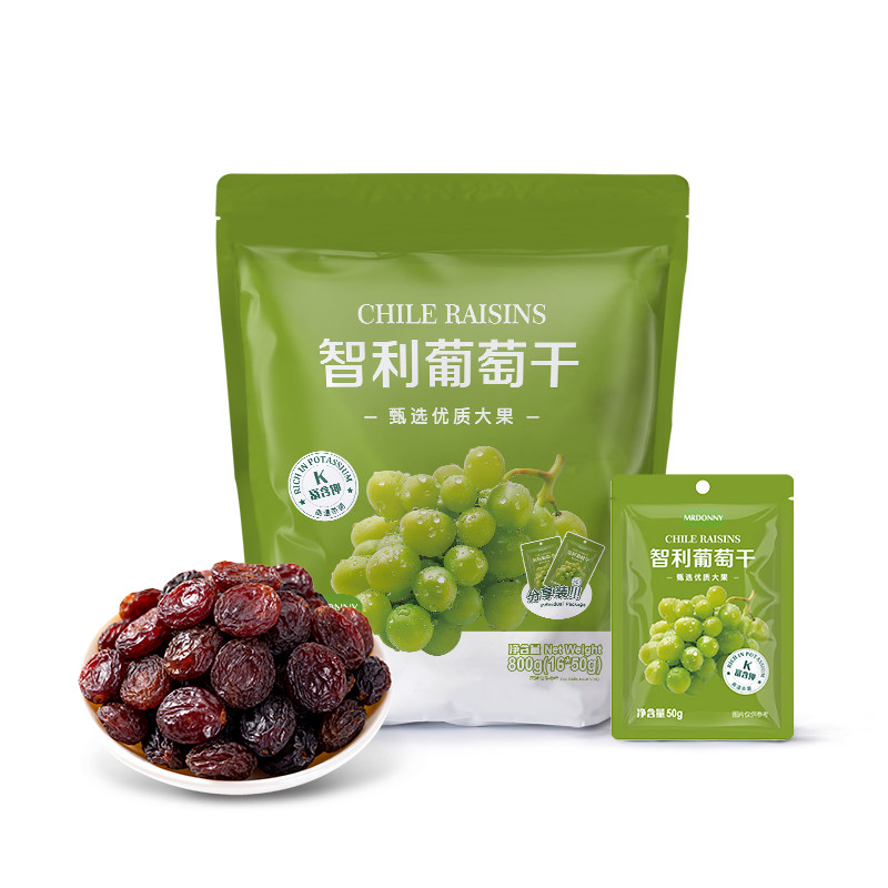 MRDONNY智利葡萄干800g无添加甄选优质大果智利进口原料