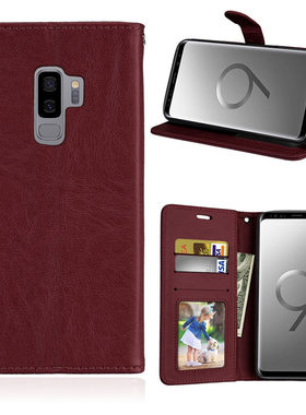 适用于三星S9+Plus|SM-G9650|G965F/DS/U/N钱包软胶手机壳翻盖套