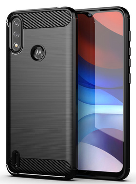 适用Moto E7 power手机壳Moto E7 power 2021保护套拉丝防摔软壳