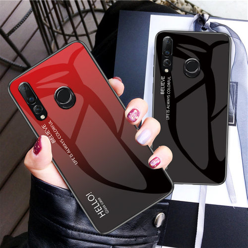 适用Y9Prime 2019华为STK-L21/L22/LX3软硅胶钢化玻璃膜壳保护套