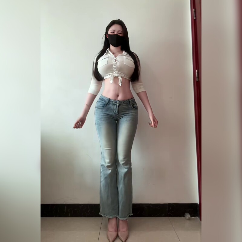复古微喇牛仔裤女低腰修身显瘦丰胯提臀小个子百搭长裤2026年春季