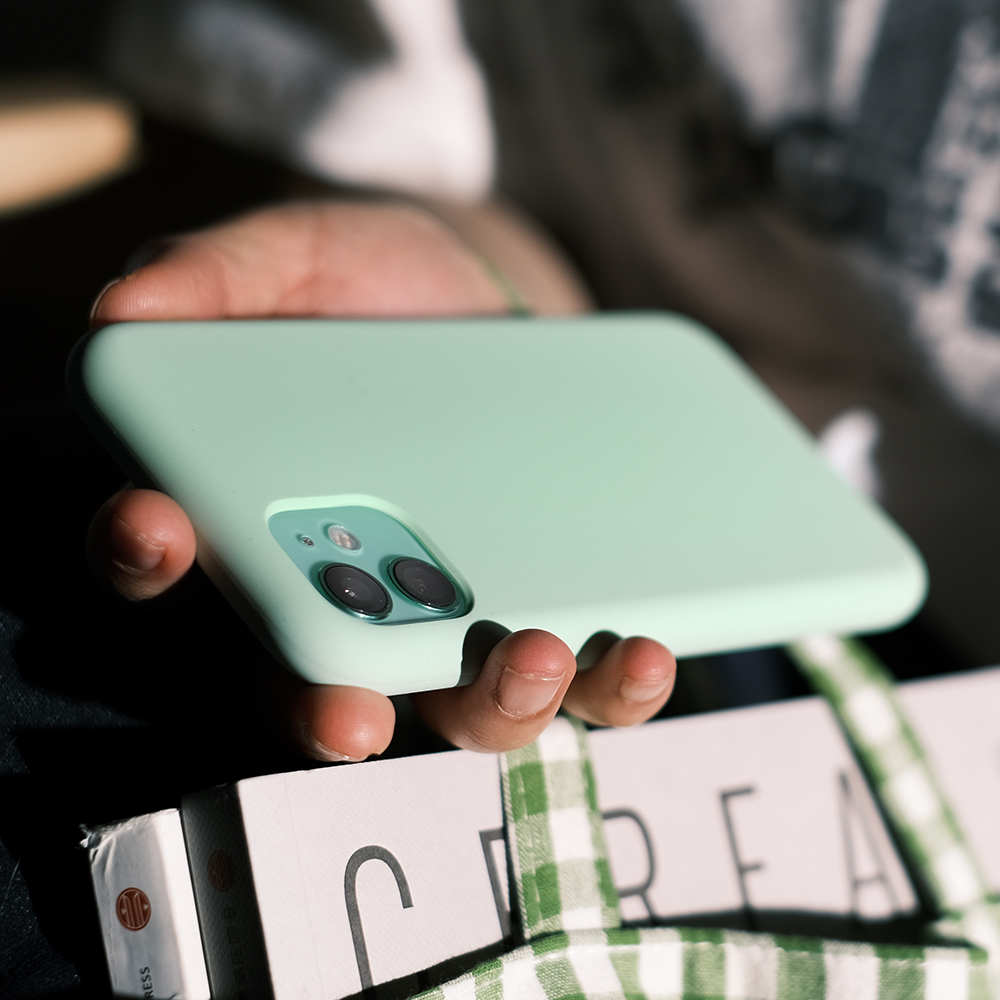 苹果液态硅胶2021新蜜瓜绿手感好