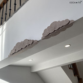 云形横梁护墙角防撞条毛毡软包楼梯小心防磕头墙面护角保护装 饰贴