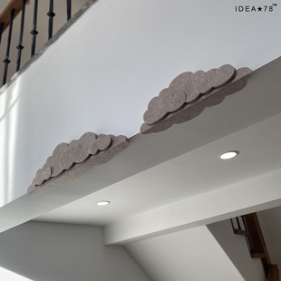 饰贴 云形横梁护墙角防撞条毛毡软包楼梯小心防磕头墙面护角保护装