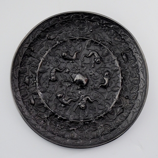 仿古青铜器唐代铜镜海兽葡萄镜海马瑞兽青铜镜家居办公工艺品摆件