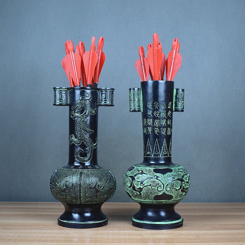 新品仿古青铜投壶投箭户外娱乐活动游戏影视婚礼道具儿童手工制品