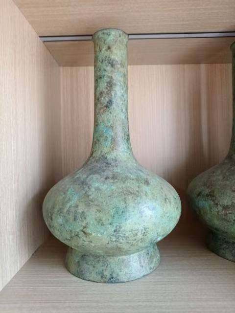 仿古青铜器商周青铜瓶带铭文酒器礼器纯铜摆件中式古典博古架装饰,家居饰品,装饰摆件,淘宝优惠券,粉丝福利购,淘宝优惠卷