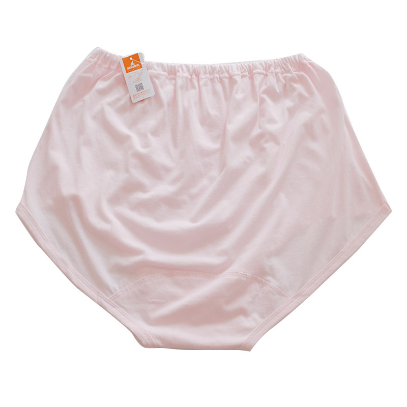 铜牛中老年纯棉大码内裤女加肥型透气高腰三角裤130-9586中年舒服