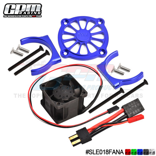 TRAXXAS 1/8 SLEDGE 铝合金马达散热器带进口风扇（风力超强）