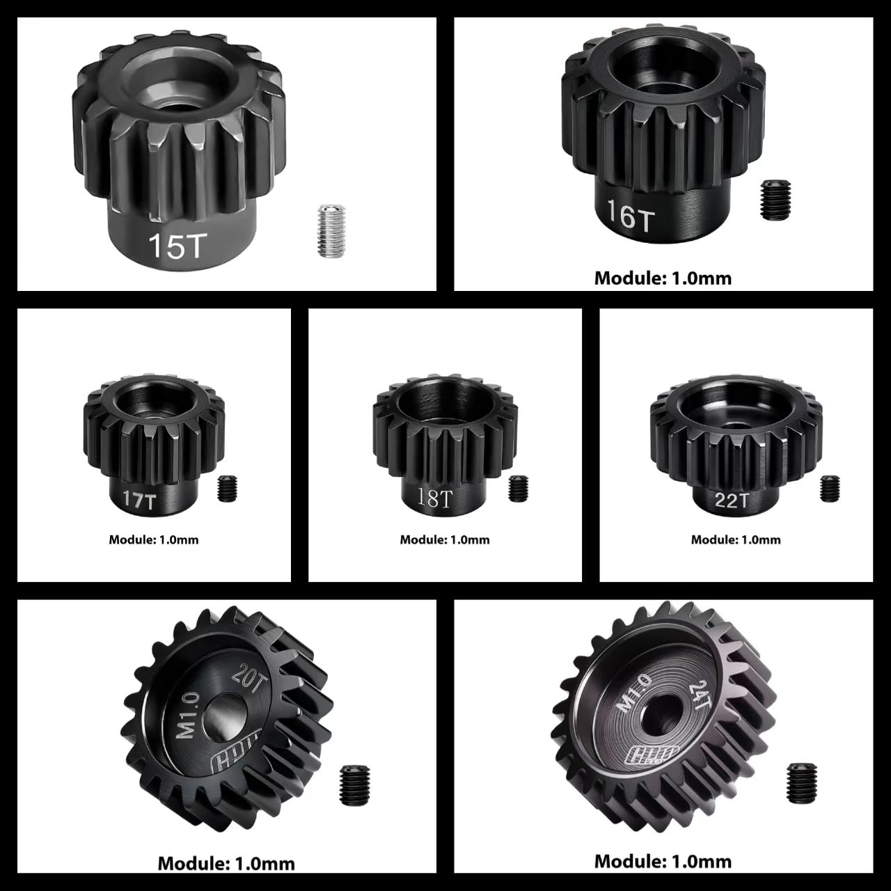 TRAXXAS 1/10 MAXX 45#加硬钢马达齿15T/16T/17T/18T/20T/22T/24T