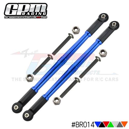 LOSI 1/10 BAJA REY铝合金正反牙可调节后上龙骨拉杆-对 BR014
