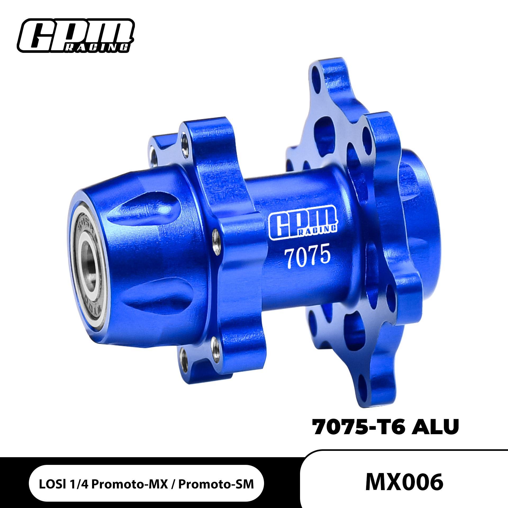 LOSI-1/4 摩托车 Promoto-MX 铝合金7075前轮毂组/加大轴承设计