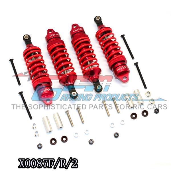 GPM FOR TRAXXAS XO-1 1/7铝合金前后通用避震器-4支装XO087F/R/2