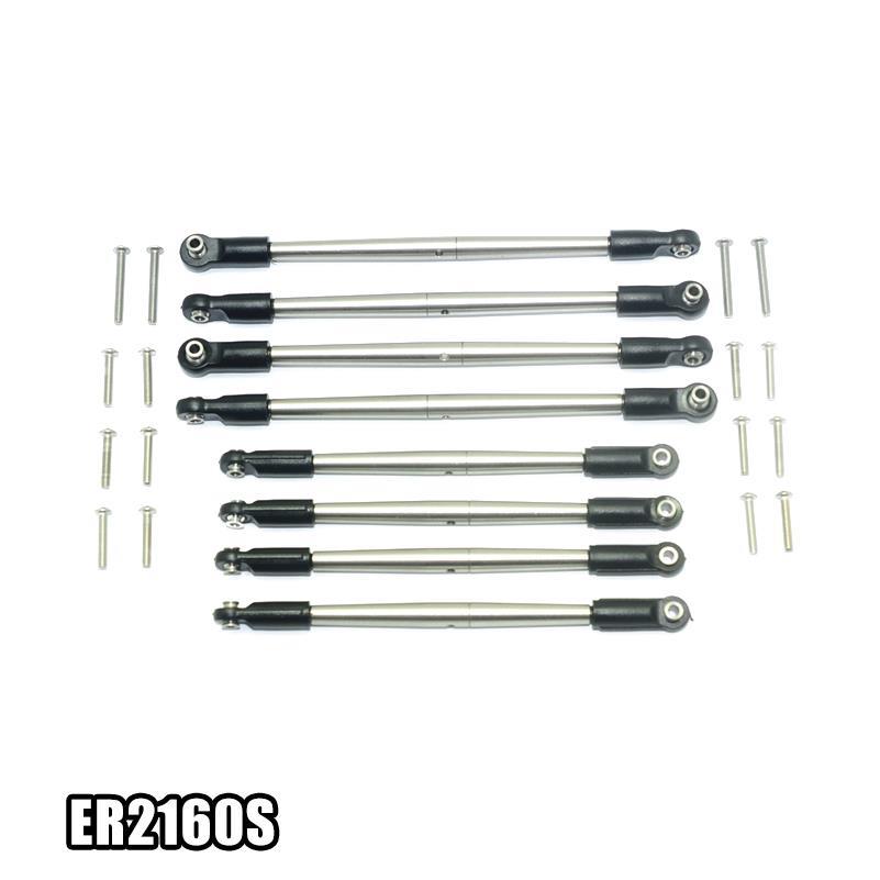 TRAXXAS E REVO 2.0 86086-4不锈钢正反牙可调节全车拉杆-套