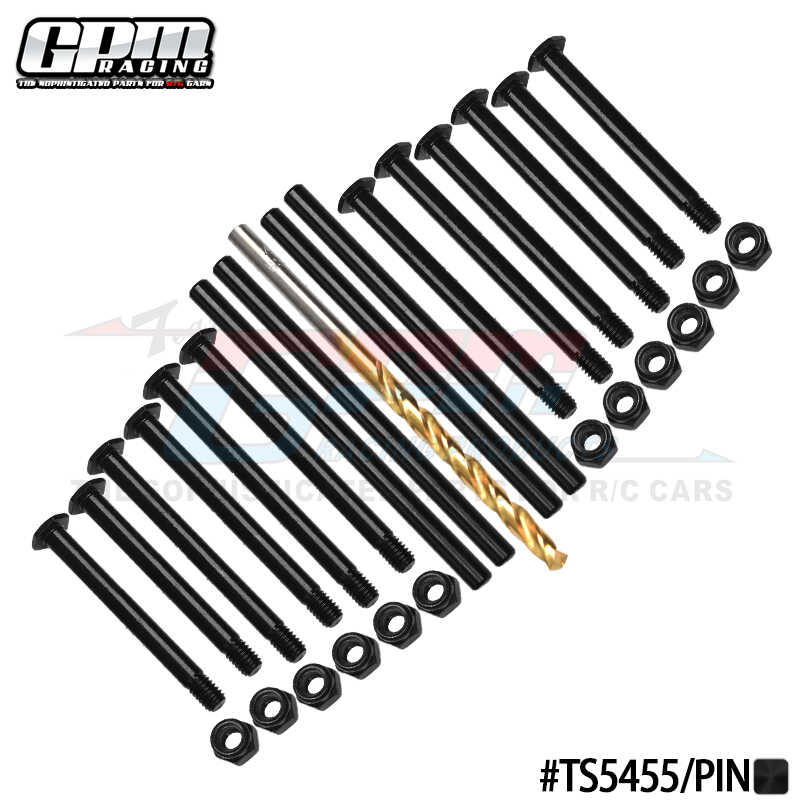 TRAXXAS 1/8 6S 大老鼠 小X 进口中碳合金钢加硬前后悬挂A臂PIN销
