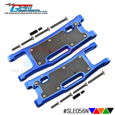 TRAXXAS 1/8 SLEDGE 雪橇 铝合金后下摆臂+防尘碳化保护板